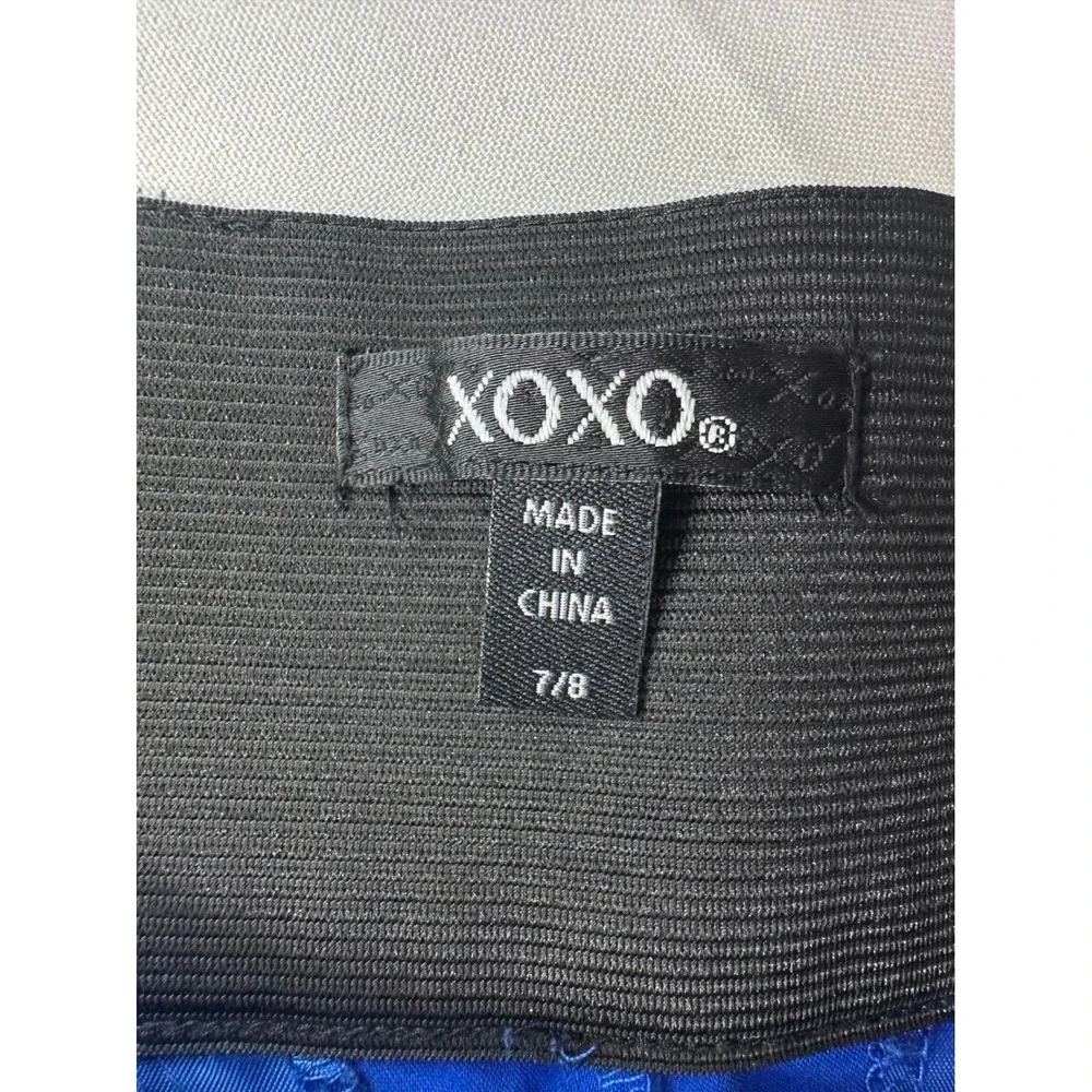 XOXO Natalie Ankle Trousers‎ Royal Blue Slim Fit Career Dress Pants Size 7/8